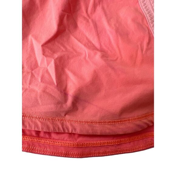 Lululemon Skirt Shorts Women's Size 4 Run Orange Bleached‎ Coral Pink Stretch - Picture 7 of 7